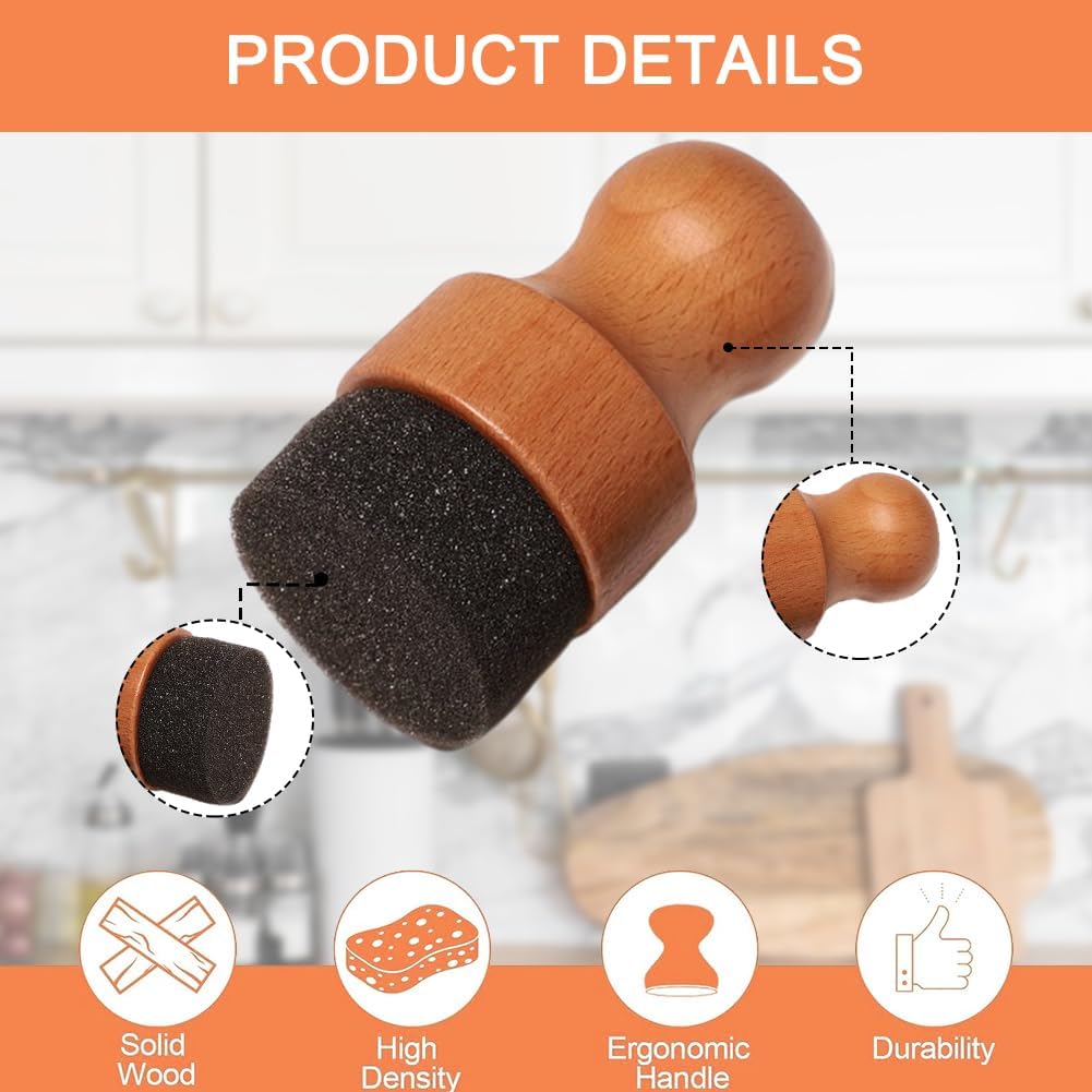 2 Pzas Tabla Cortar con Mango Ergonómico para Utensilios de Madera