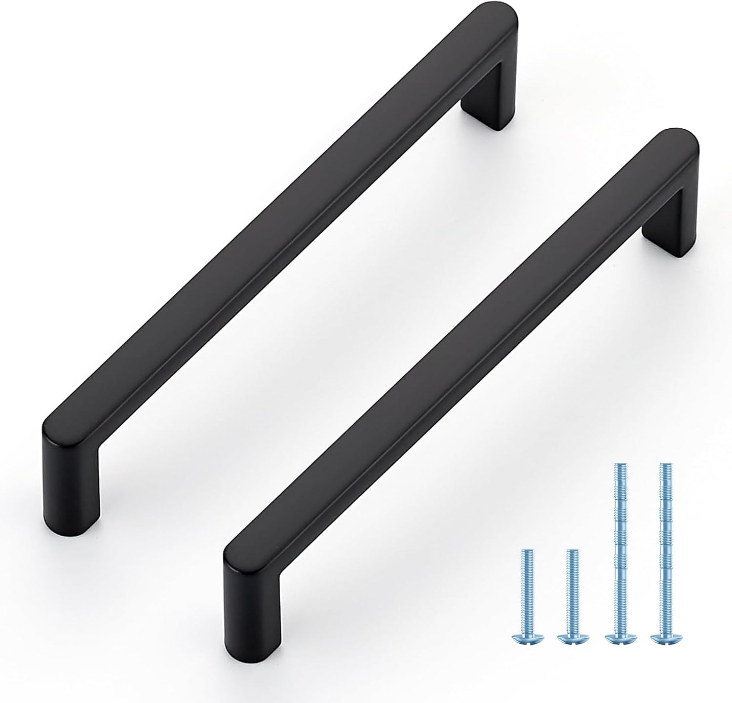 Tiradores gabinete centro 5pulg negro mate set 10