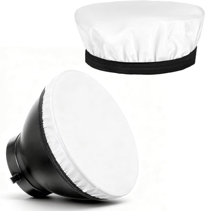Difusor luz 7pulg 2pzas tela blanca estudio anillo luz