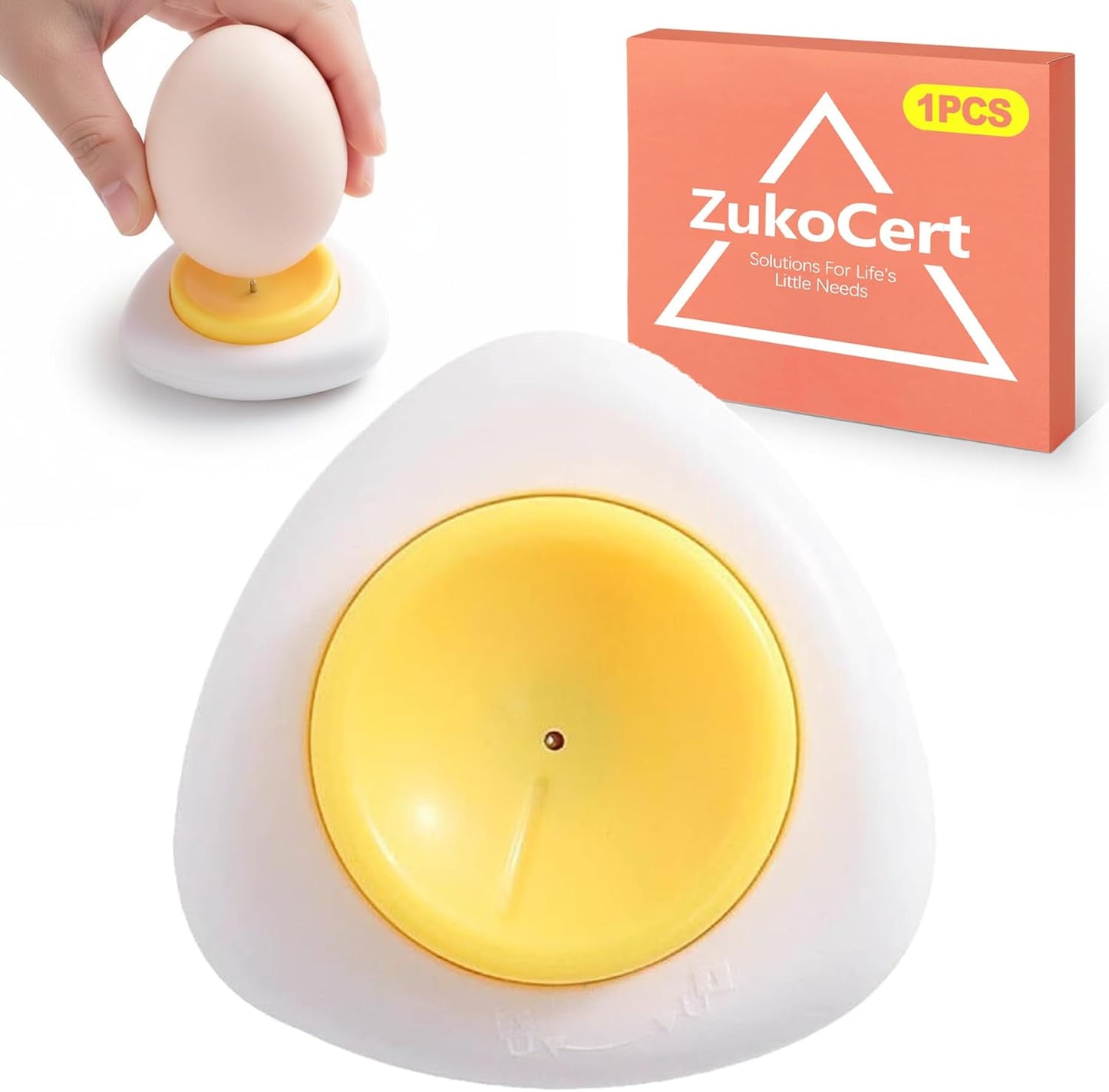 Perforador huevos acero inox con bloqueo seguridad