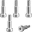 5 Pzas Tornillo Hombro Acero Inox M6x16