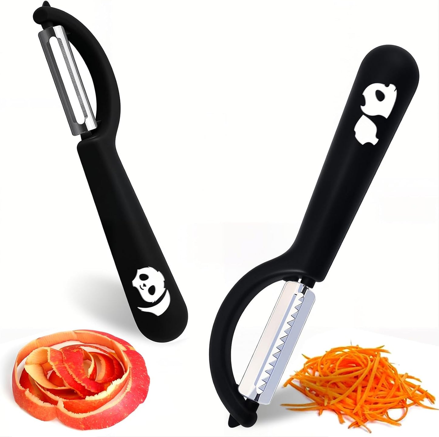 Set 2 Peladores Giratorios Acero Inox Ultra Afilados
