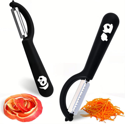 Set 2 Peladores Giratorios Acero Inox Ultra Afilados