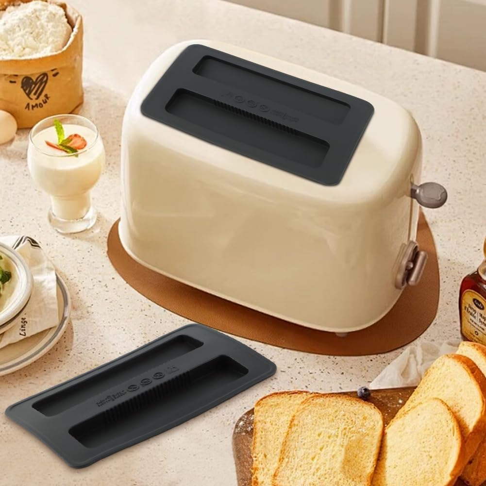 Cubierta para tostadora de silicona negra para máquina de pan