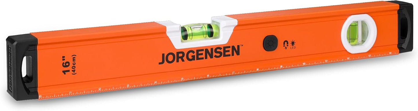 Nivel magnético 16pulg con viales 90/180°
