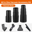 Kit 3 adaptadores manguera vacío 1-1/2" a 1-5/8" para aspiradora