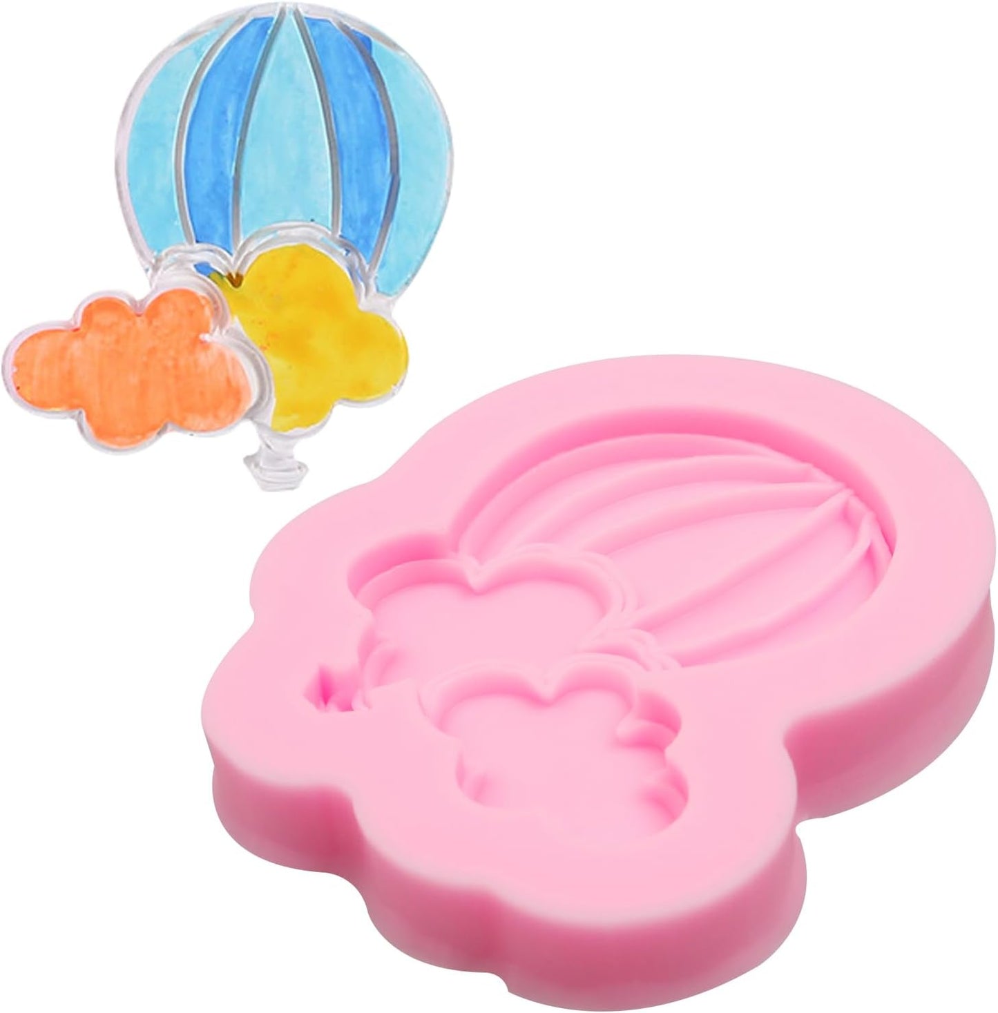 Moldes de silicona para globos de aire caliente 2 unidades decoracion de pasteles