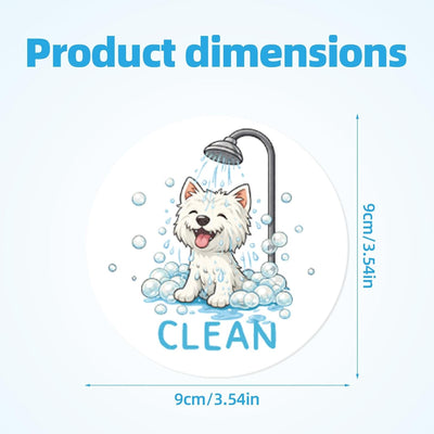Imán para lavavajillas con texto Clean Dirty, letrero magnético reversible para cocina y refrigerador