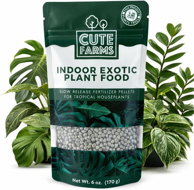 Pellets fertilizante liberación lenta para interiores y macetas 6oz