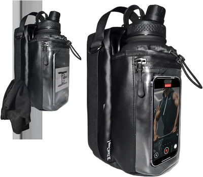 Bolsa magnética gimnasio soporte botella 32oz toallas secado