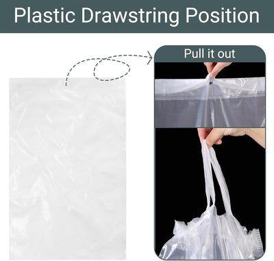 24 Bolsas Plástico Alimenticio 21x30pulg Con Cordón