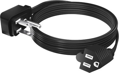 Cable extensión 1875 W 2 pies enchufe 90 grados 14 AWG