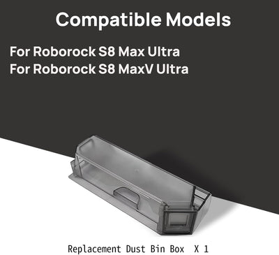 Repuesto caja basura comp Roborock S8 Max Ultra