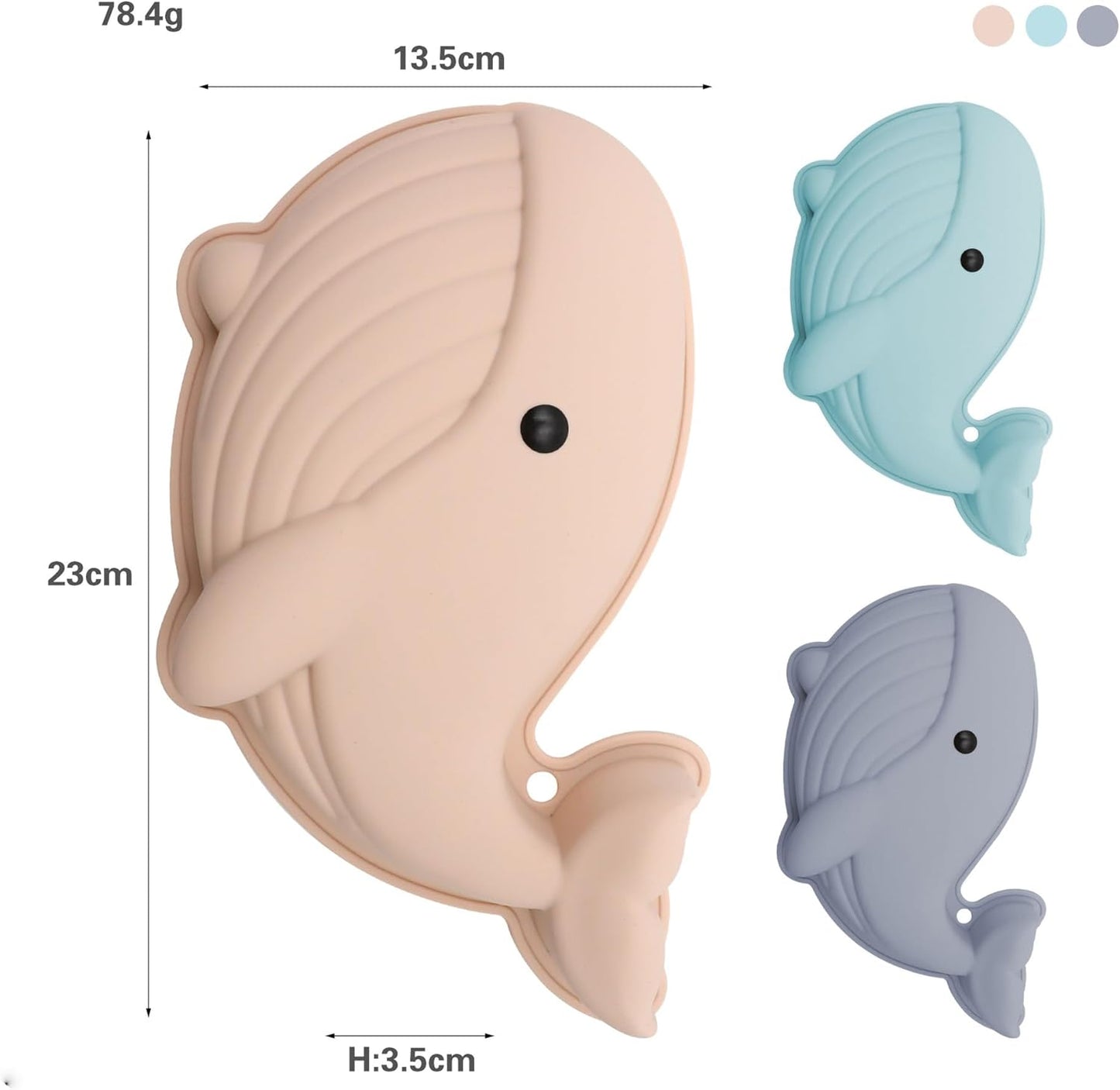 Molde para hornear forma ballena 9pulg no adherente