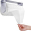Toallero papel adhesivo aluminio ABS plateado