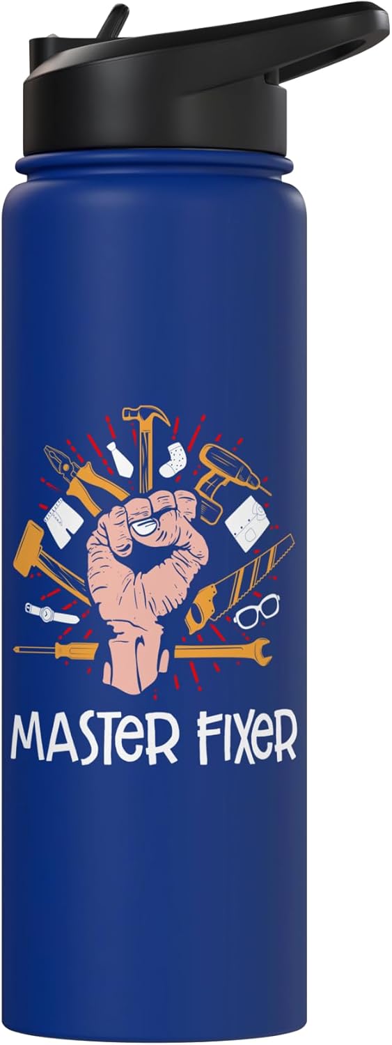 Bote de agua aislado acero inoxidable sin BPA para papá