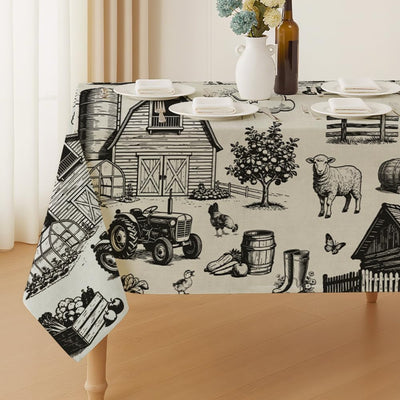 Mantel rectangular impermeable 84x60pulg resistente manchas