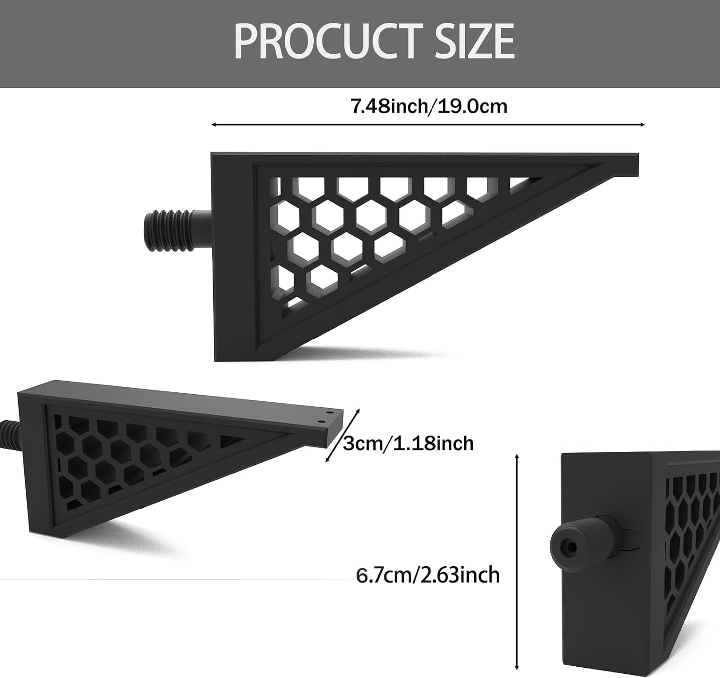 2 Soportes Estante Plástico Panal Comp Suncast