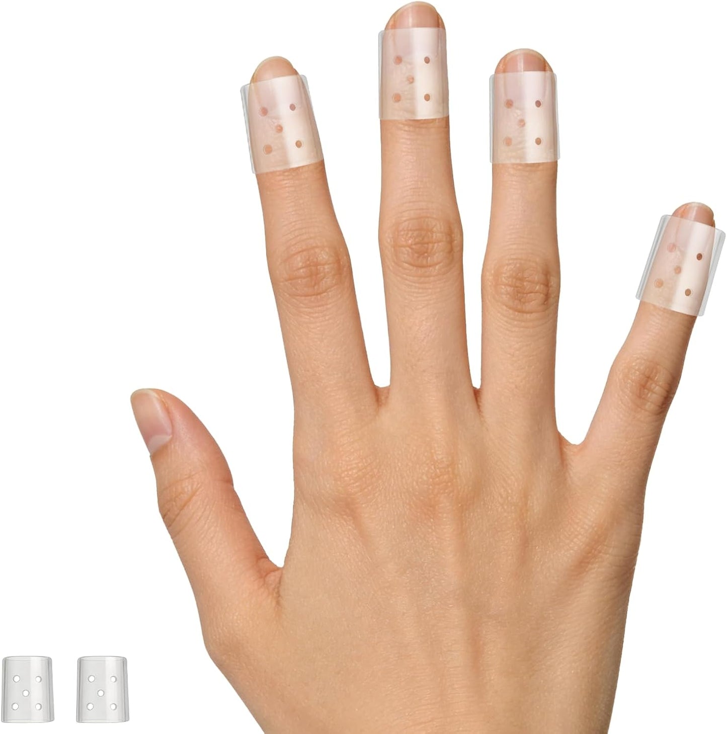 20 Pzas Protectores Dedos con Fundas Silicona Transpirables