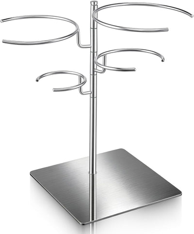 Soporte bolsas vacío acero inox 304 con 4 anillos