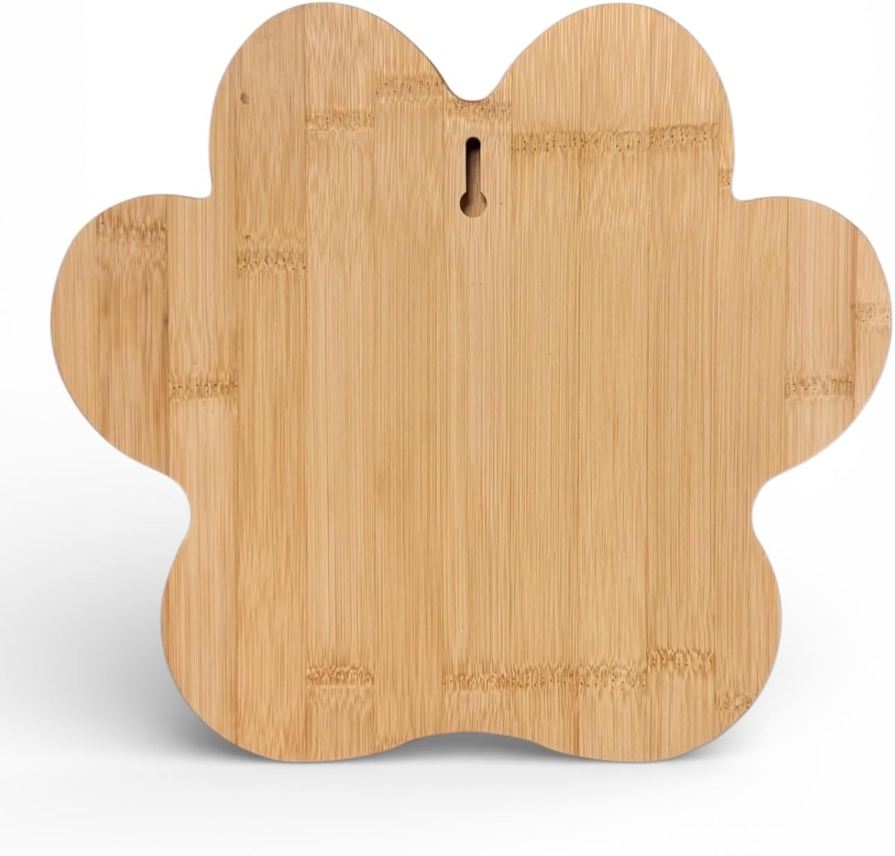 Tablero de cortar para perros con forma de pata de bamboo
