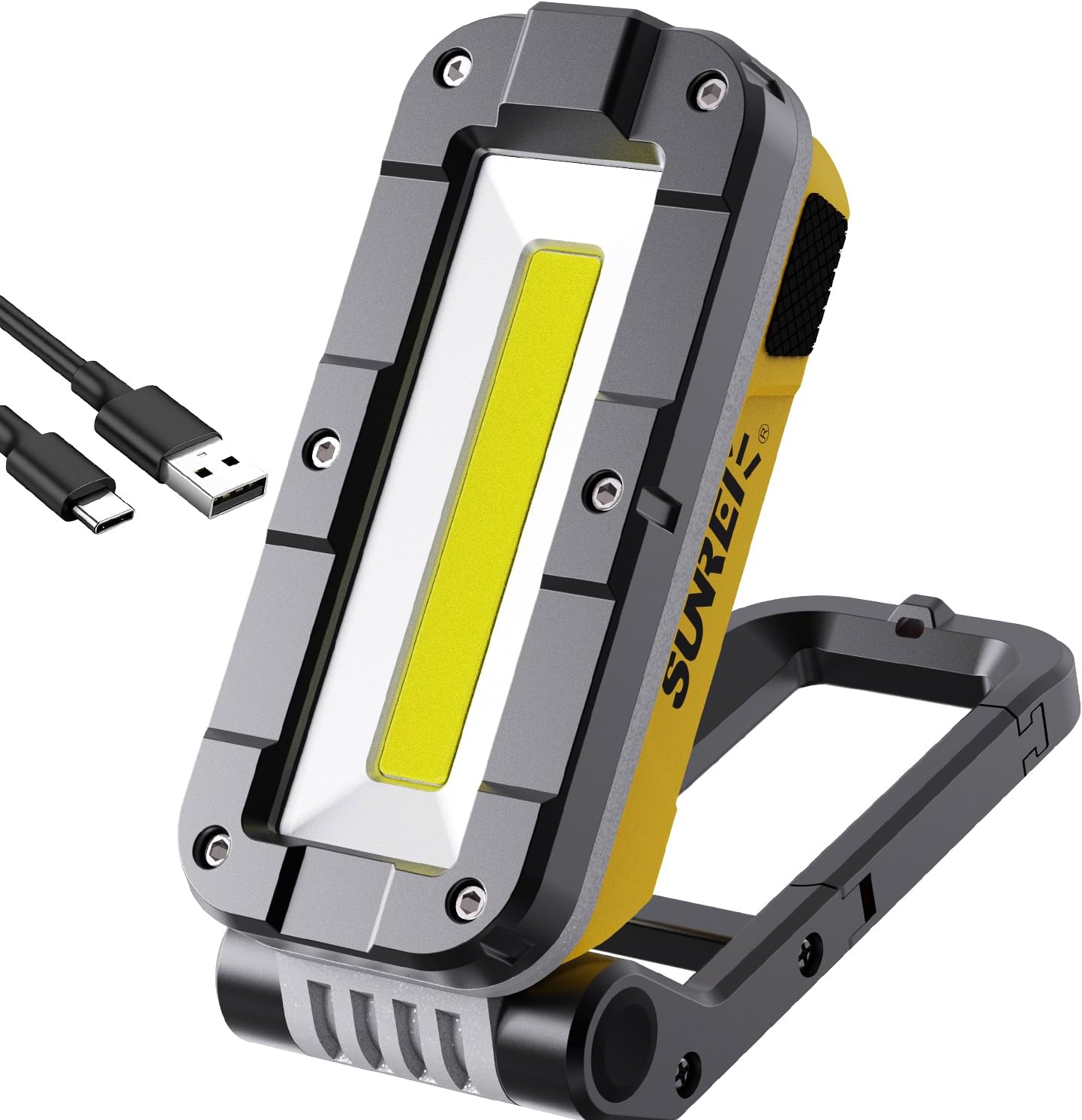 Luz trabajo magnética LED COB 1200lm 7 modos colgante