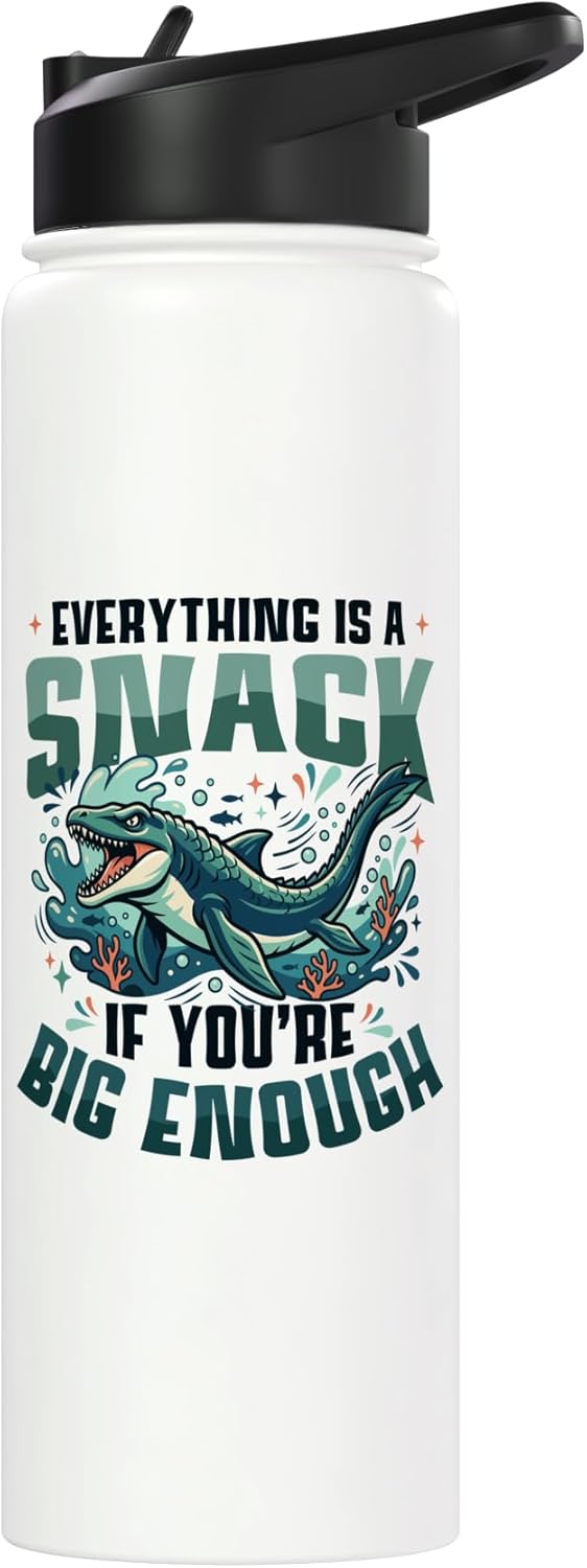 Bottella de agua acero inoxidable Mosasaurus prehistórico