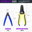 Set 3 Pelacables 7pulg Amarillo 10-22AWG con Cortadores 5pulg