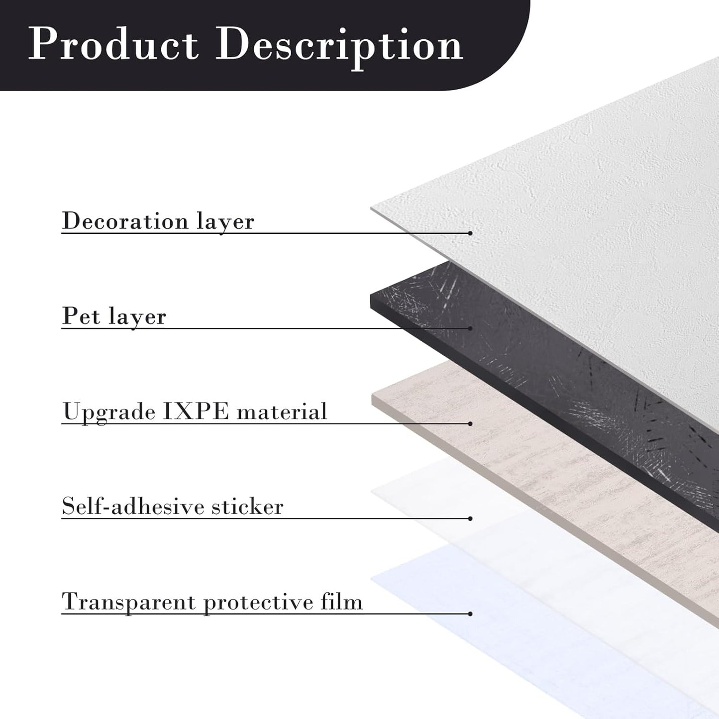 Paneles pared 3D blanco autoadhesivo PVC impermeable