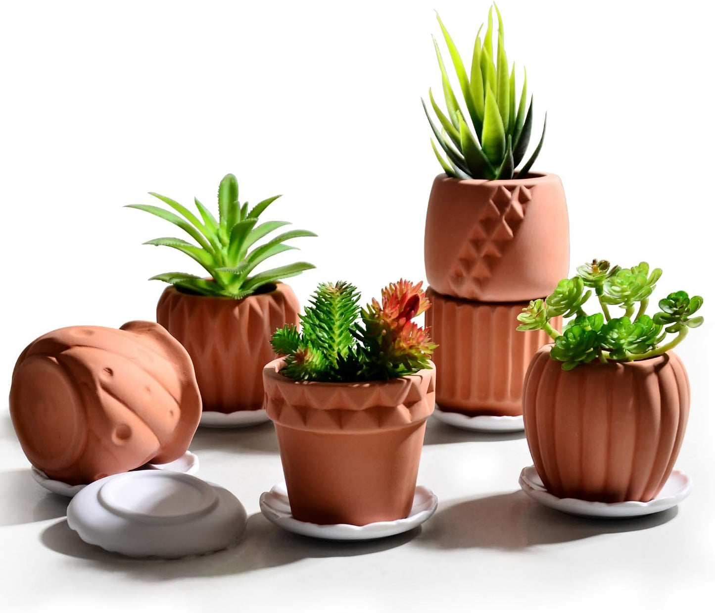 Macetas cerámica hechas a mano para suculentas y cactus