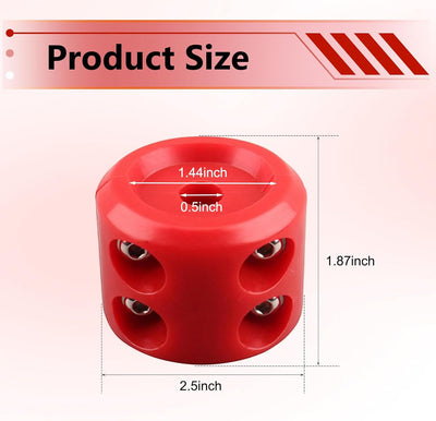 Tapón gancho cable acero inox con protección goma universal