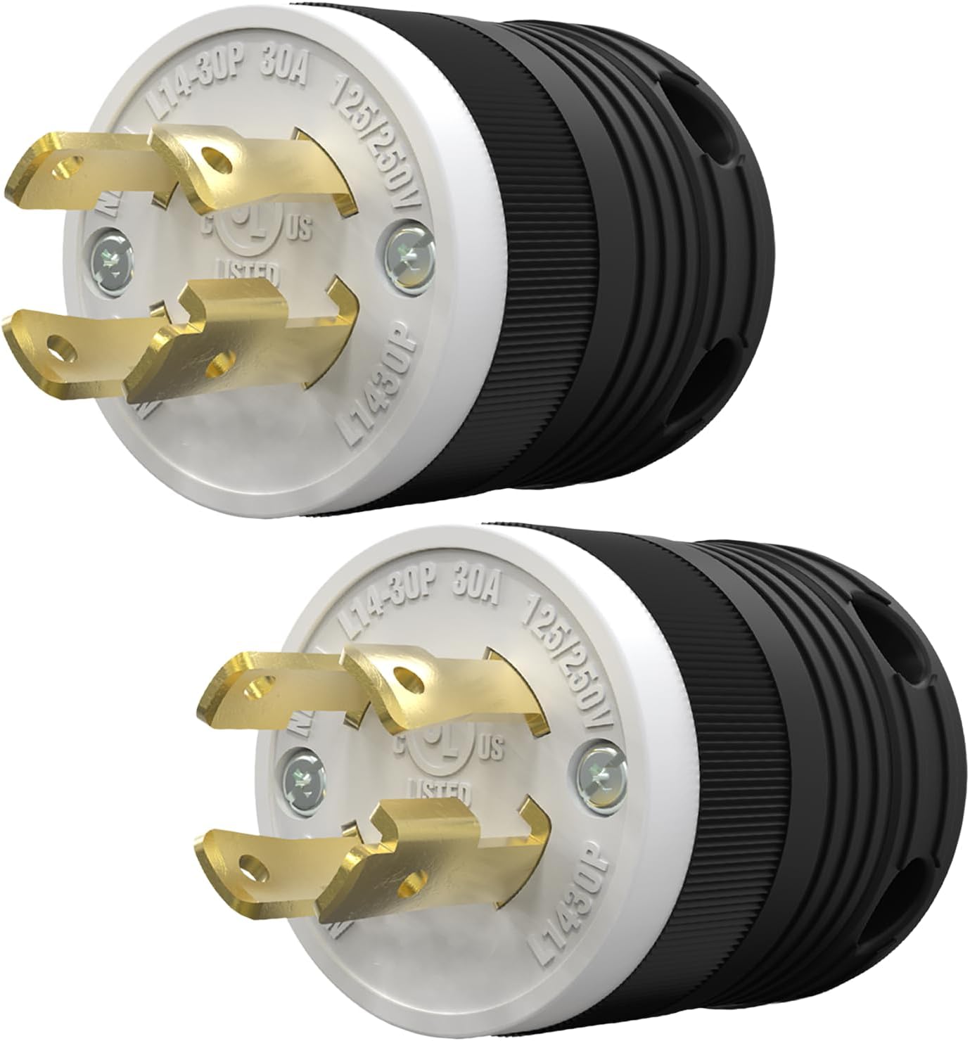 Pack 2 Enchufes NEMA L14-30P Grado Industrial 30A