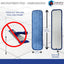 Paquete 10 almohadillas microfibra 18pulg multiusos reutilizables