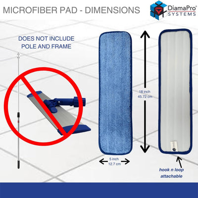 Paquete 10 almohadillas microfibra 18pulg multiusos reutilizables