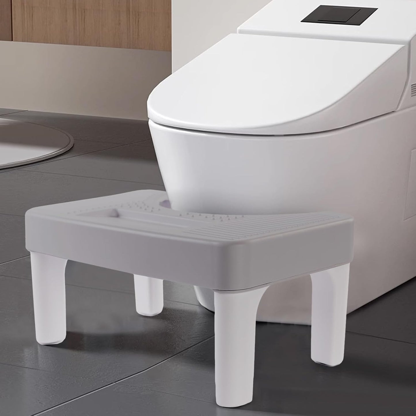 Taburete plástico antideslizante para baño