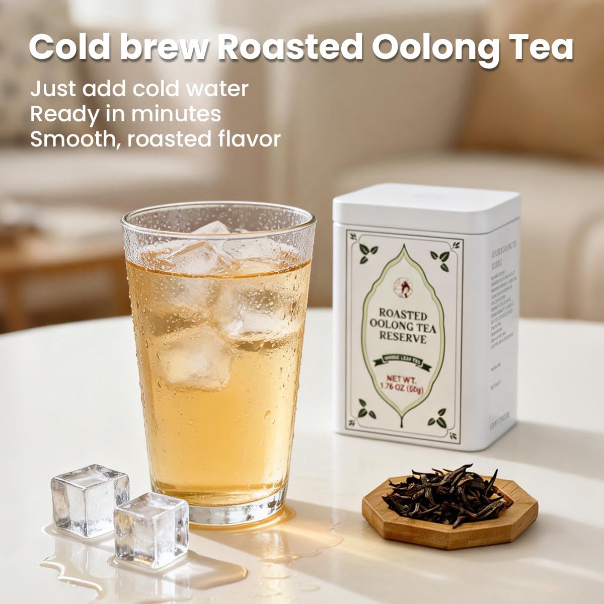 Té Oolong Hoja suelta auténtico té chino suave y refrescante 1.76 oz