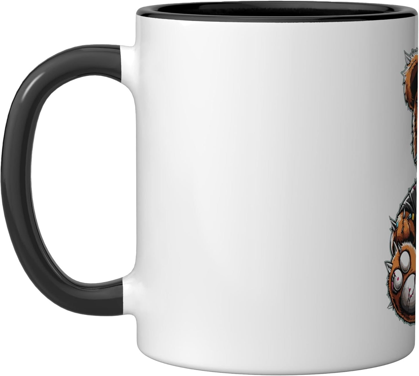 Taza Cerámica Rock Gothic Negro/Blanco