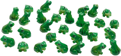 30 Pzas Ranas Resina Miniaturas para Terrario y Manualidades