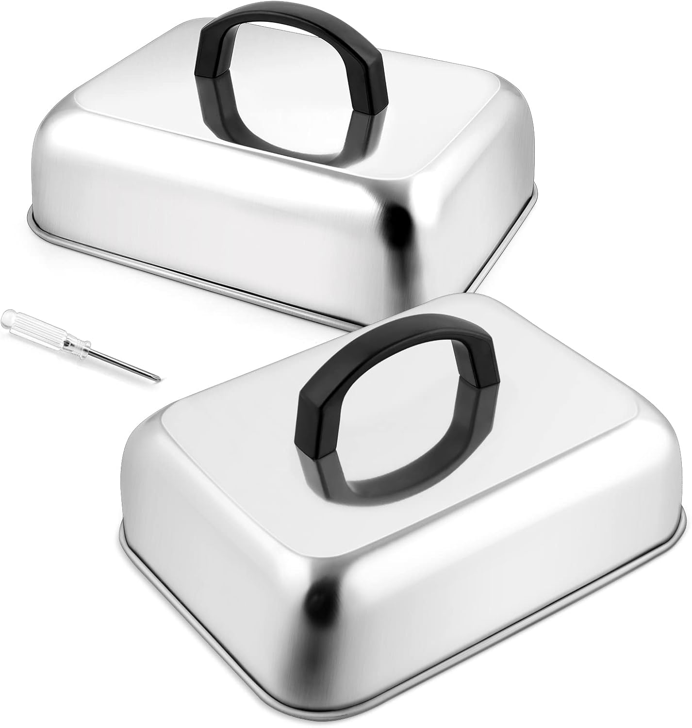 Cubierta hilvanar queso 9pulg acero inox parrilla Teppanyaki