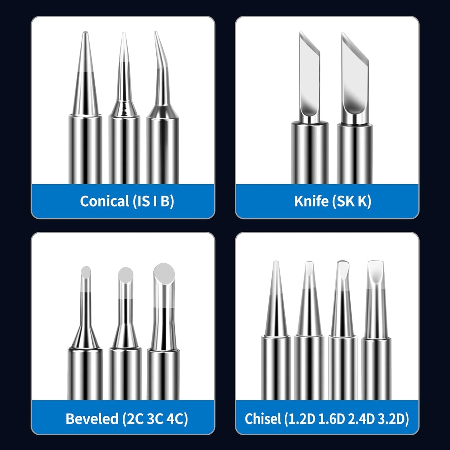 Puntas soldador comp 900M 12 Pzas HAKKO Atten