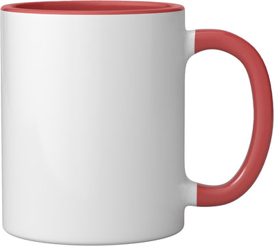 Taza Cerámica Gnomos de Pascua Rojo/Blanco