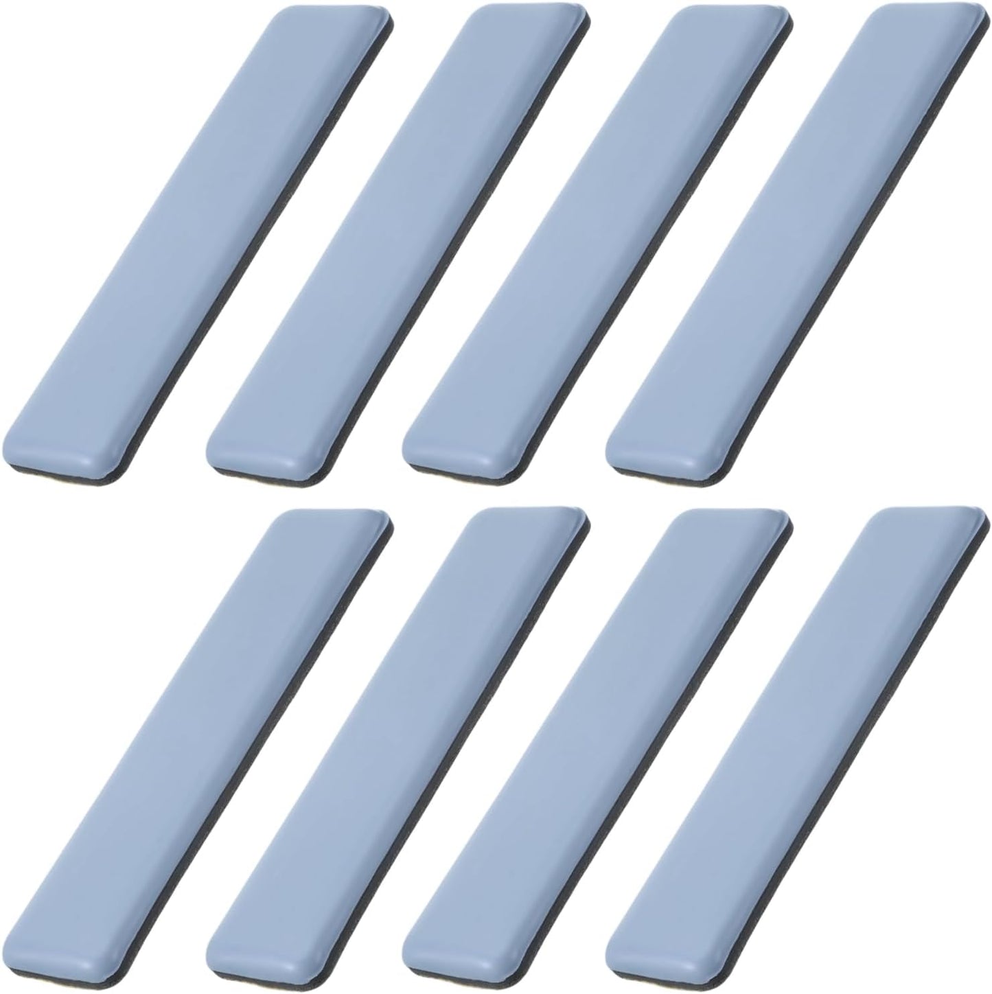 8 Pzas Protectores de Suelo Rectangulares para Mesa Silla Sofá