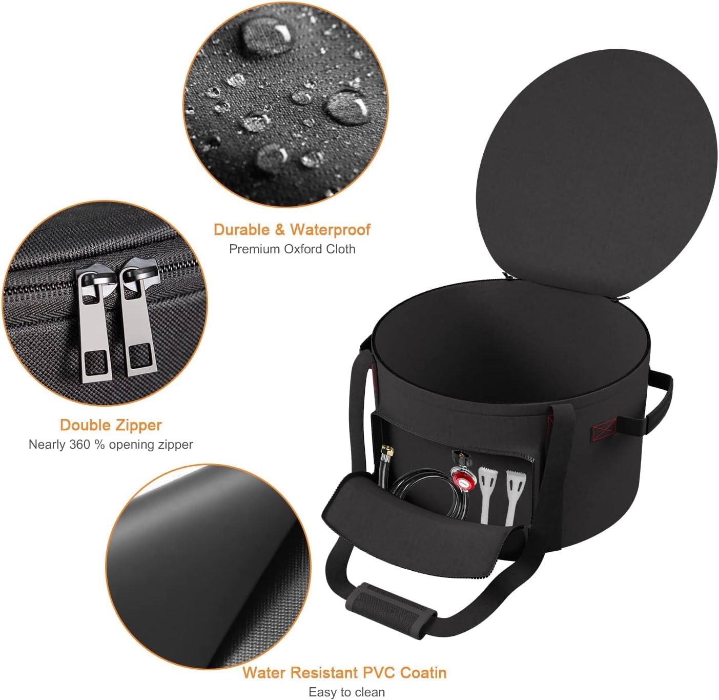 Bolsa transporte horno pizza Pi resistente agua