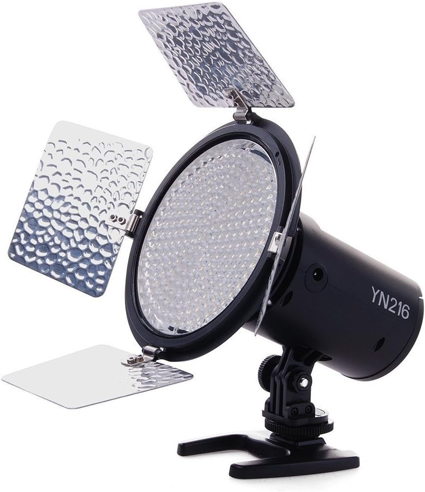 Luz video LED 12V 2A adaptador CA YN216