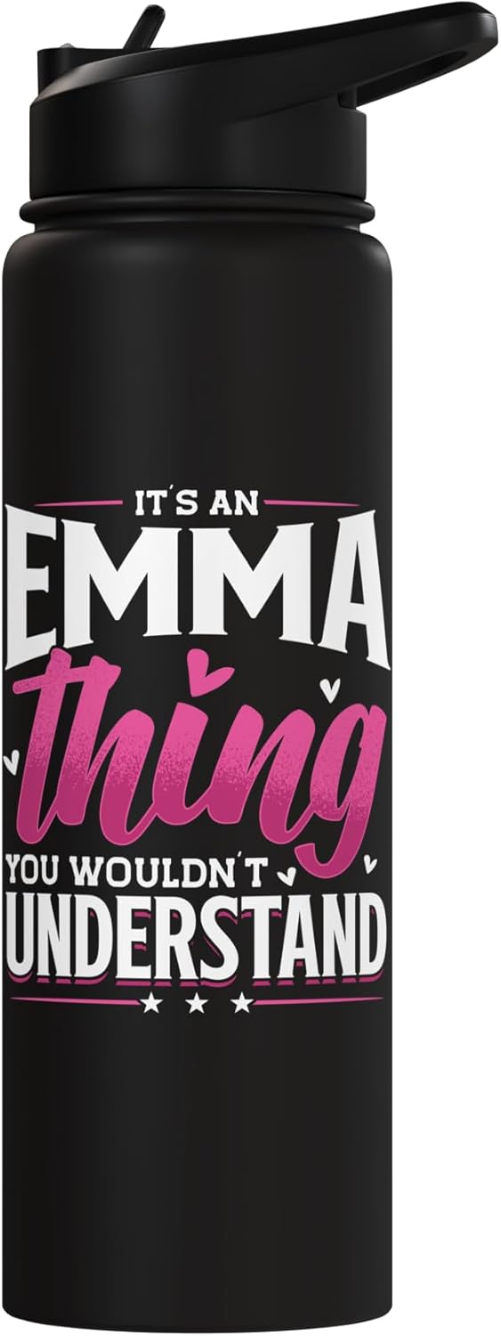 Botella de agua personalizada sin BPA acero inoxidable Emma