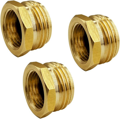Adaptador BSP a manguera jardín G 1/2 a 3/4 pulg