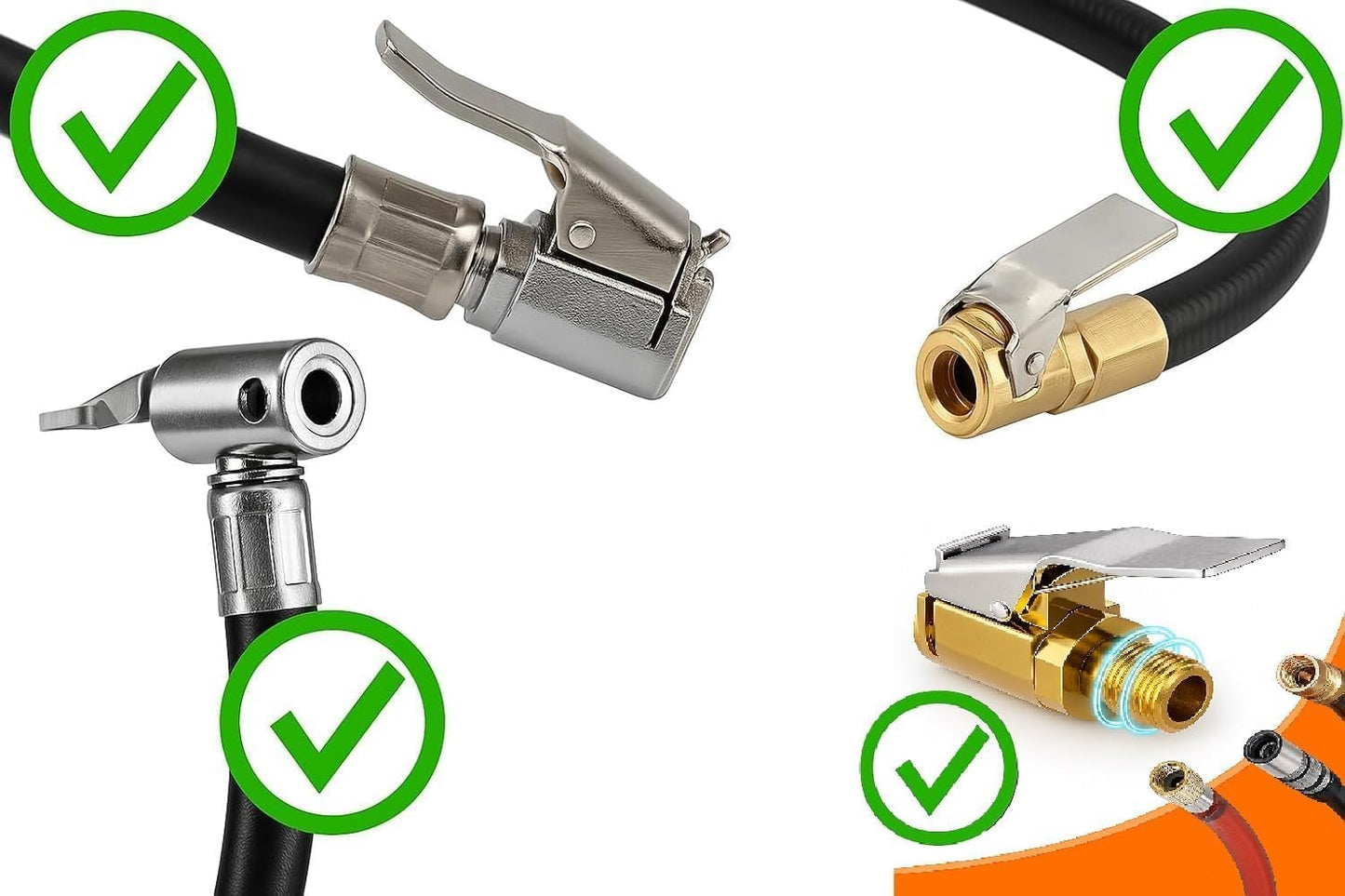 Kit 8 Pzas Adaptador Inflado para Bicicleta