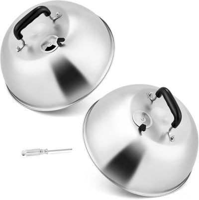Cúpula de Queso 12pulg acero inox redonda con ventilación