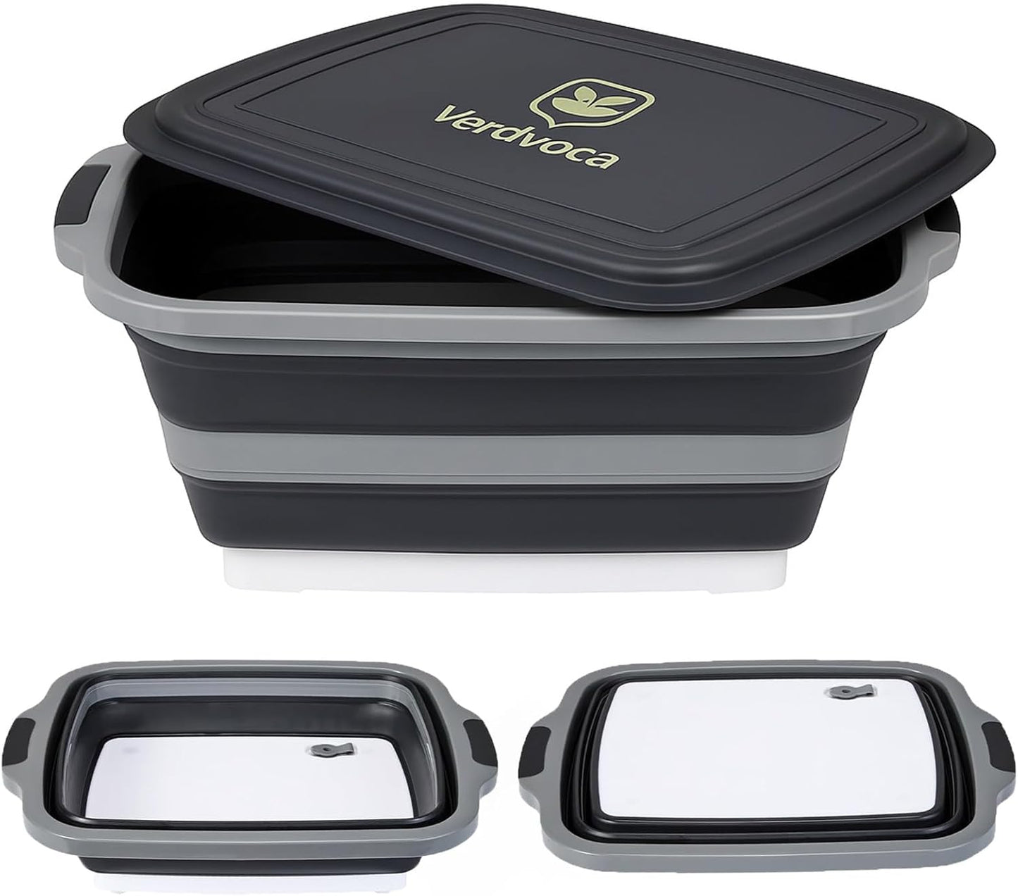 Tubo plegable barbacoa 30L y 2 Pzas 16L con tapas