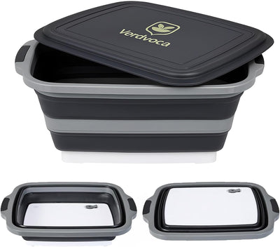 Tubo plegable barbacoa 30L y 2 Pzas 16L con tapas